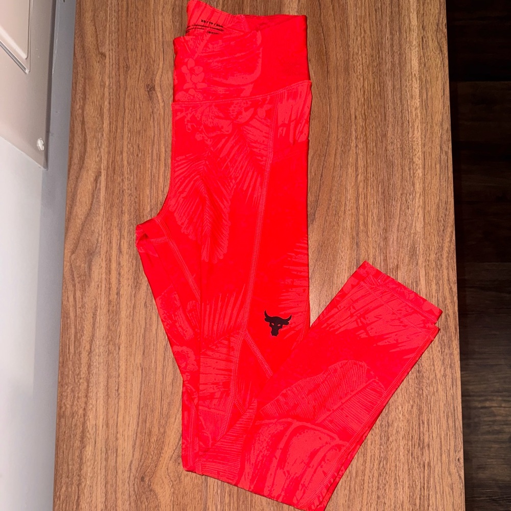 Under Armour Vibrant Red Womens Leggings